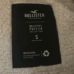 Hollister brand size small bomber jacket black